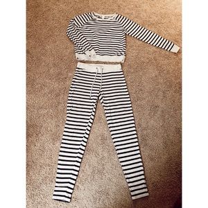 Forever 21 Super soft striped pajama set
